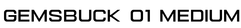 Gemsbuck 01 Medium Font Image