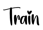 Train Font Image