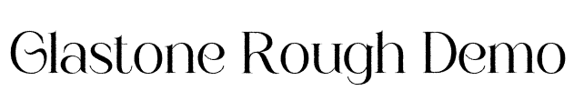 Glastone Rough Demo Font Image