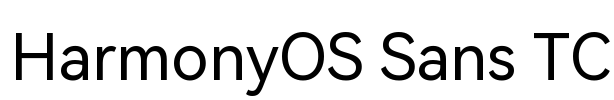 HarmonyOS Sans TC Font Image