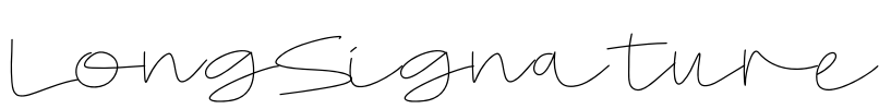 LongSignature Font Image