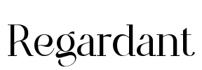 Regardant Font Image