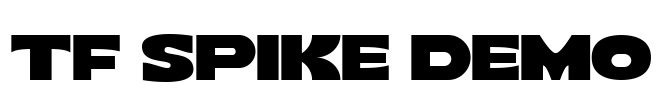 TF Spike Demo Font Image