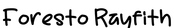 Foresto Rayfith Font Image
