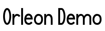 Orleon Demo Font Image