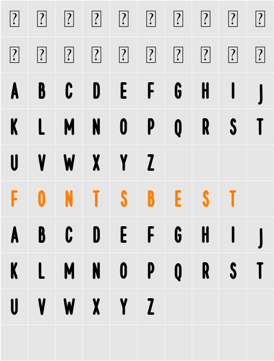 Sunny Smiles Character Map