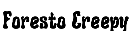 Foresto Creepy Font Image