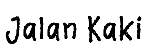 Jalan Kaki Font Image