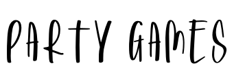 Party Games Font Image