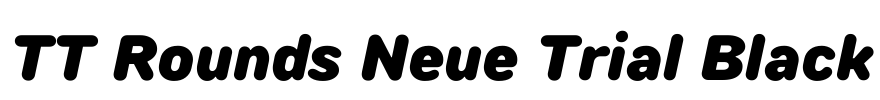 TT Rounds Neue Trial Black Font Image
