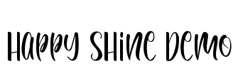 Happy Shine Demo Font Image