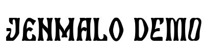 Jenmalo DEMO Font Image