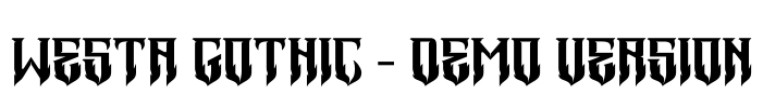 Westa Gothic - Demo Version Font Image