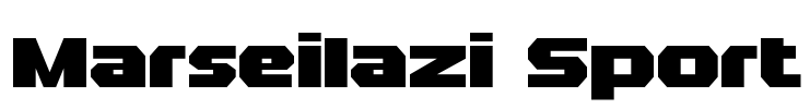 Marseilazi Sport Font Image