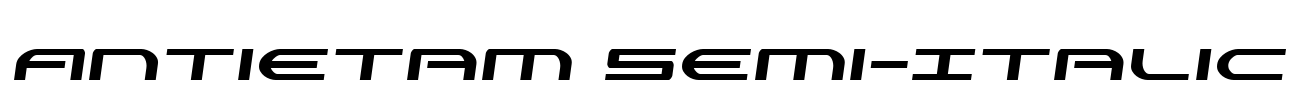 Antietam Semi-Italic Font Image