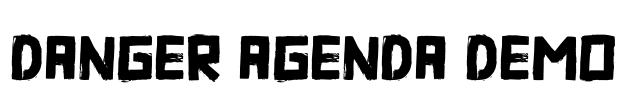 Danger Agenda DEMO Font Image