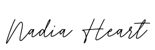 Nadia Heart Font Image
