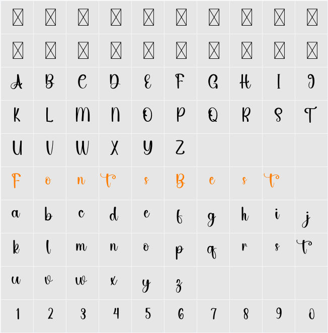 Daily Script Character Map