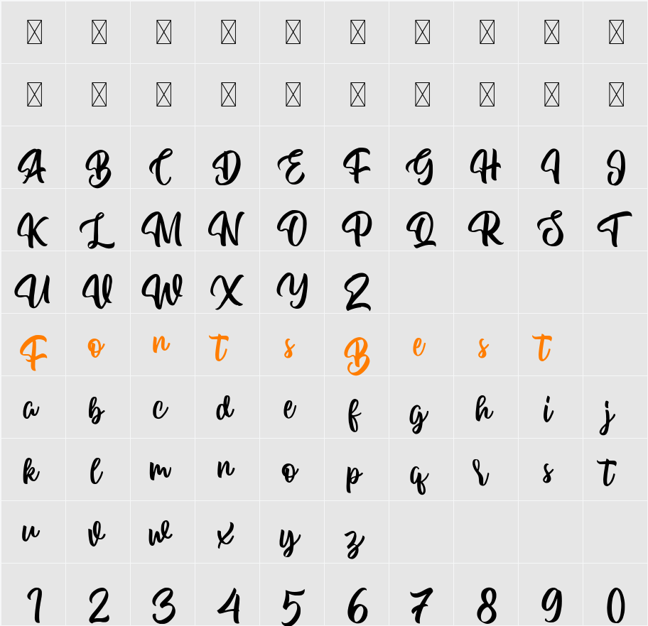 Twinkling Character Map