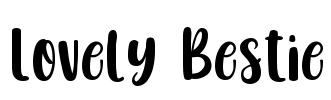 Lovely Bestie Font Image