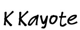 K Kayote Font Image