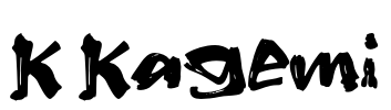 K Kagemi Font Image