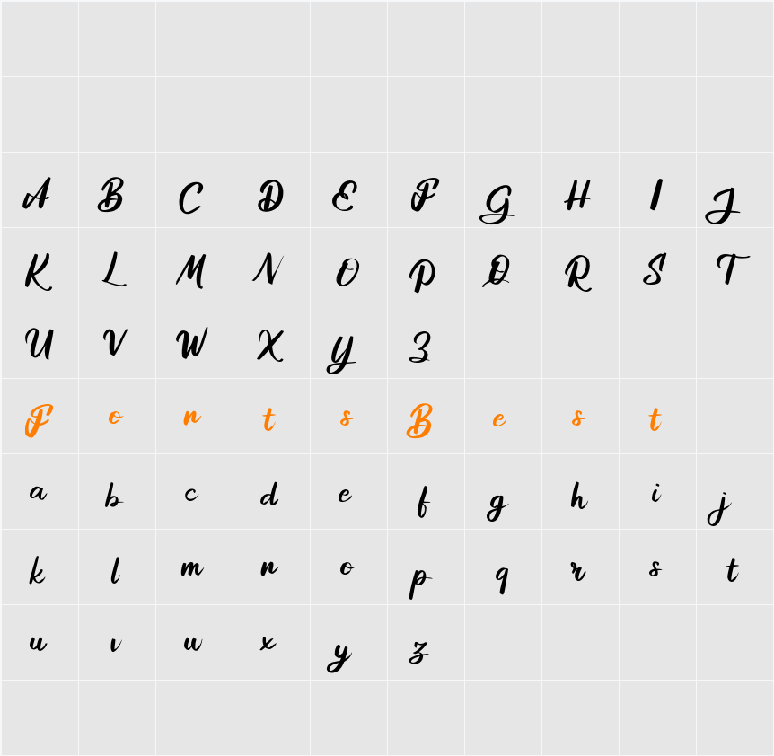 Adisone FREE Character Map