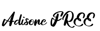 Adisone FREE Font Image