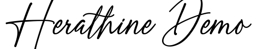 Herathine Demo Font Image