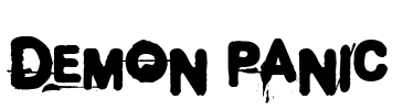 Demon Panic Font Image