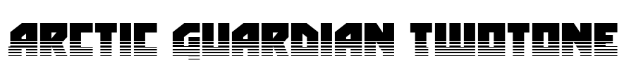 Arctic Guardian Twotone Font Image