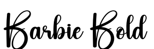 Barbie Bold Font Image
