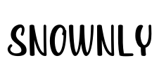 SNOWNLY Font Image