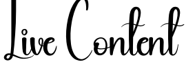 Live Content Font Image