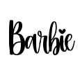 Barbie Font Image