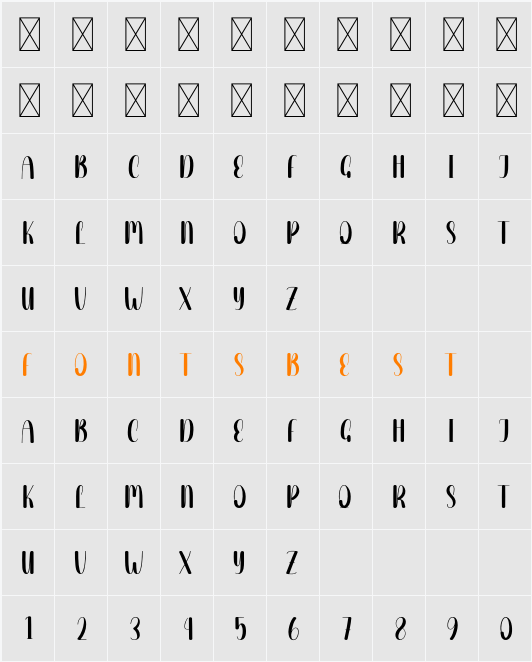 Black Easter Character Map