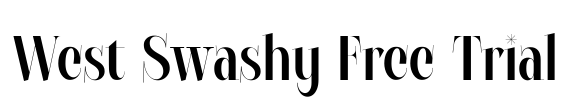 West Swashy Free Trial Font Image