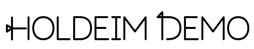 Holdeim Demo Font Image