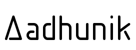 Aadhunik Font Image