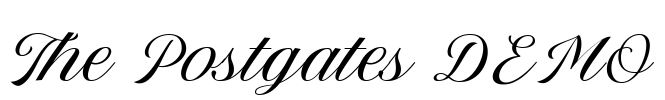 The Postgates DEMO Font Image