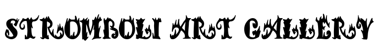Stromboli Art Gallery Font Image