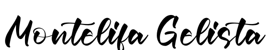 Montelifa Gelista Font Image