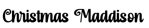 Christmas Maddison Font Image