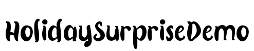 HolidaySurpriseDemo Font Image
