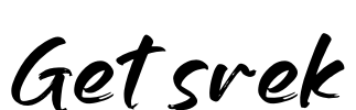 Getsrek Font Image