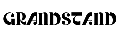 GRANDSTAND Font Image