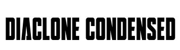 DiaClone Condensed Font Image