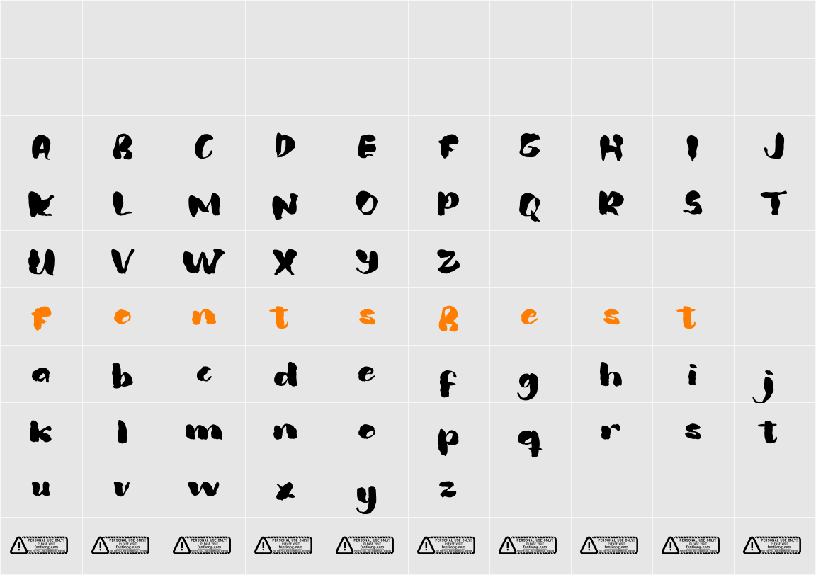 Ghostplay Character Map