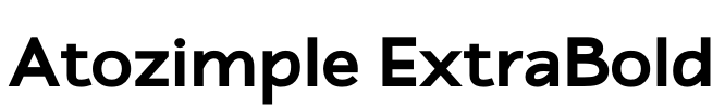 Atozimple ExtraBold Font Image