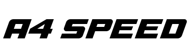 A4 SPEED Font Image